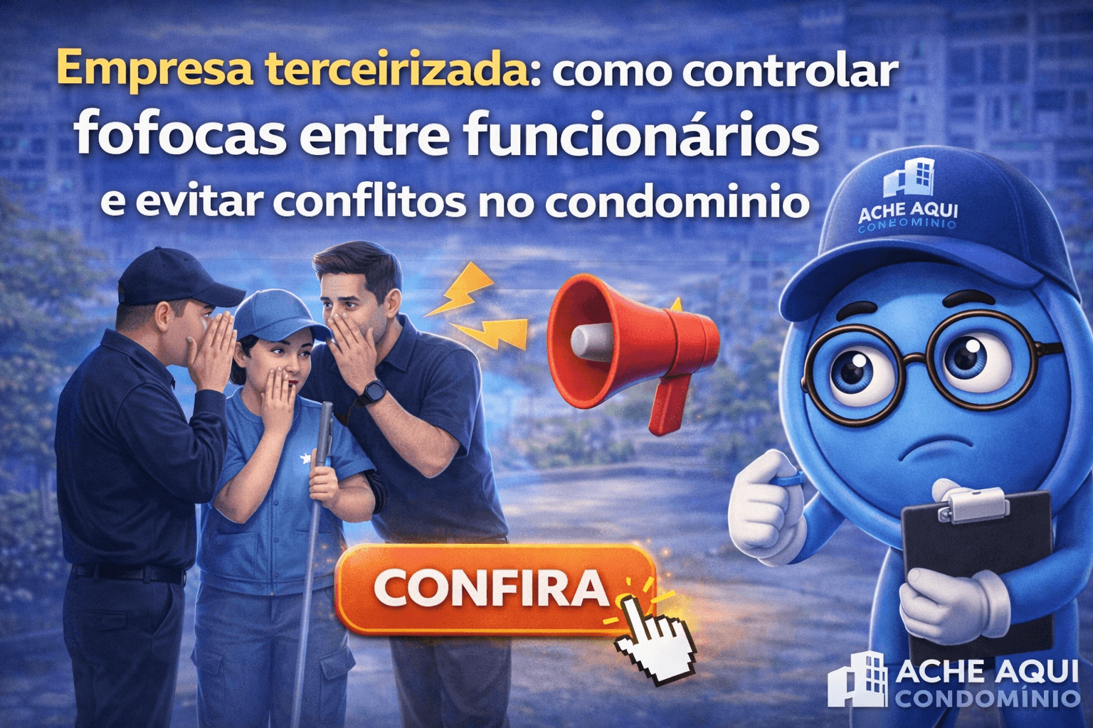 Empresa terceirizada: como controlar fofocas entre funcionários e evitar conflitos no condomínio