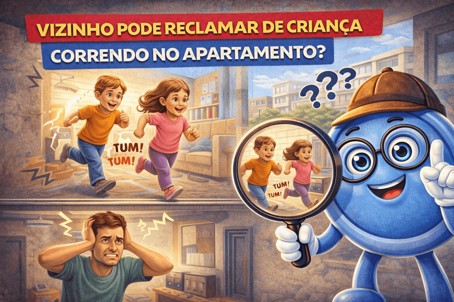 Vizinho pode reclamar de criança correndo