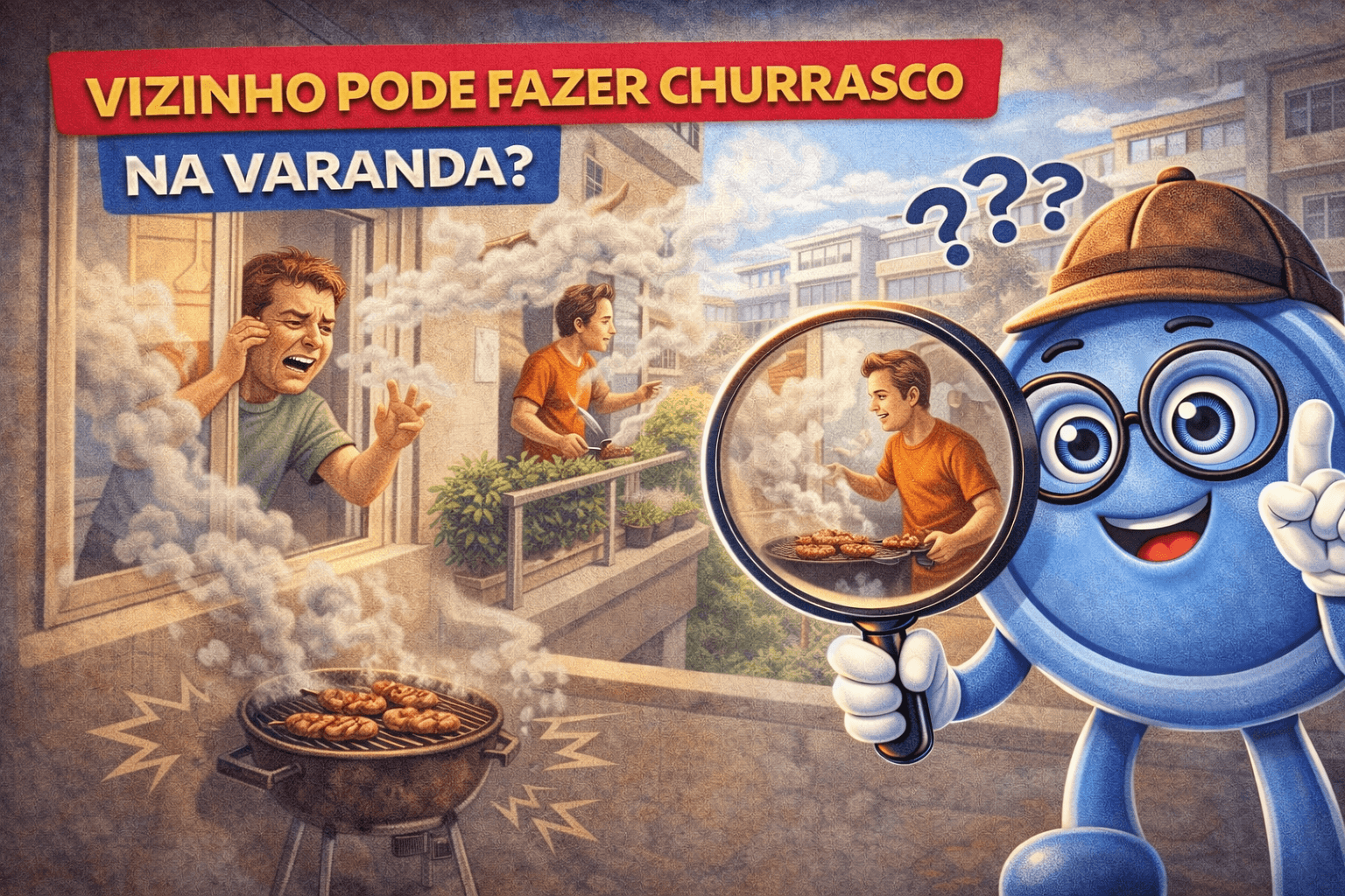 Vizinho pode fazer churrasco na varanda?