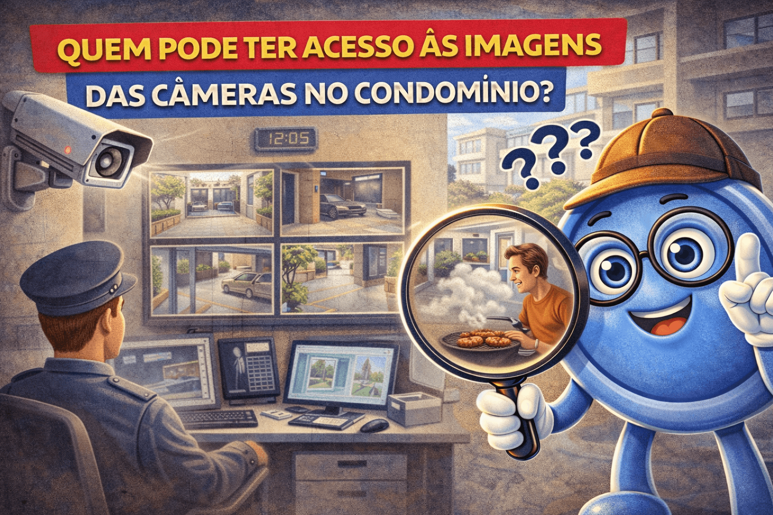Quem pode ter acesso às imagens das câmeras no condomínio?
