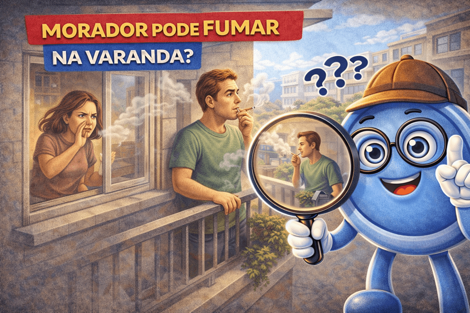 Morador pode fumar na varanda do apartamento?
