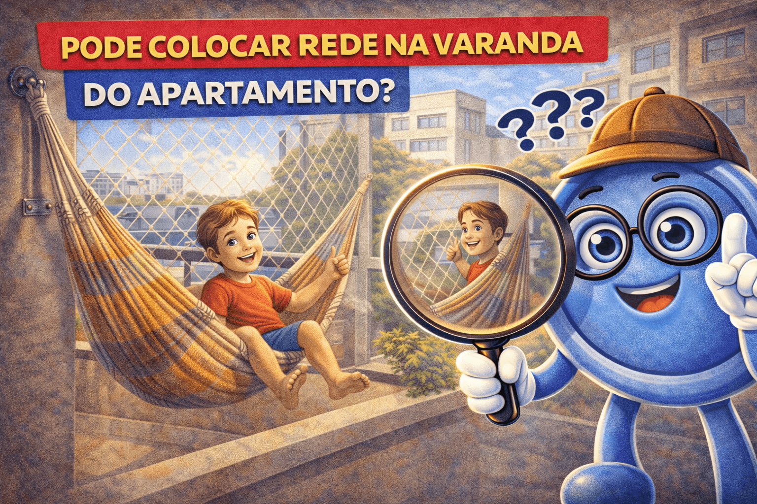 Pode colocar rede na varanda do apartamento?