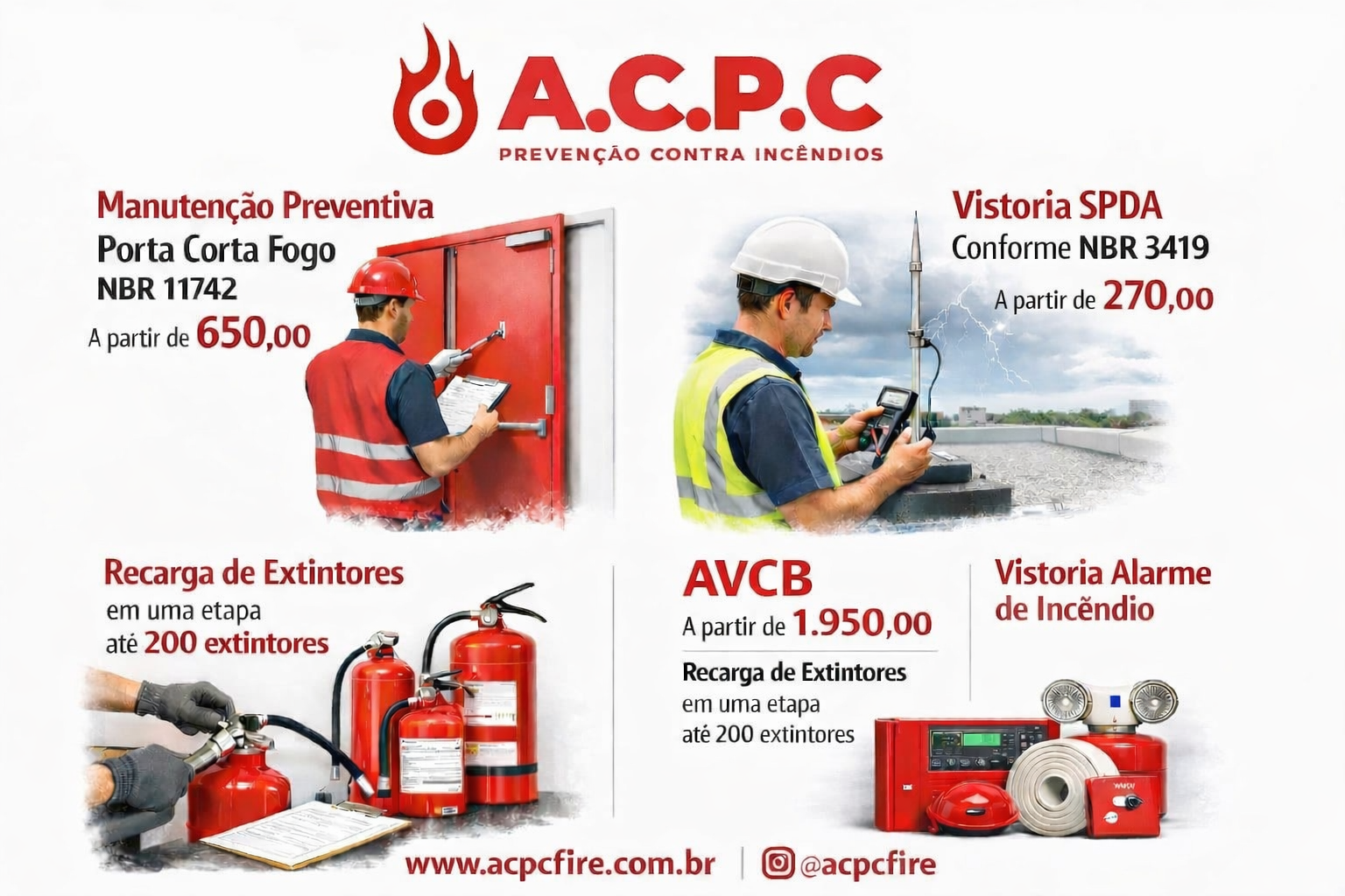 Foto 2 de ACPC Fire prevenção contra incêndio  ltda